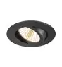 SLV New Tria 68 Spot Aluminium Zwart Rond 8.3W 705lm 38D - 927 Zeer Warm Wit | Zaagmaat 68mm -  Beste Kleurweergave - Dimbaar 