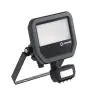 Ledvance LED Floodlight Aluminium Zwart 17W 2400lm 100D - 840 Koel Wit | IP65 - Bewegings- En Lichtsensor - Symmetrisch